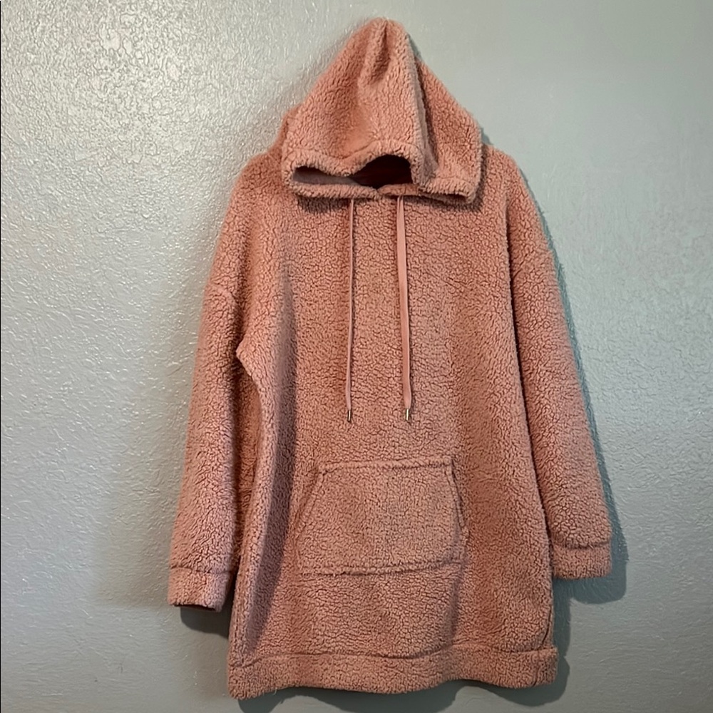 Pink Sherpa Hoodie